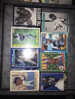 Ken Griffey JR baseball card lot