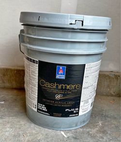 Cashmere Interior Paint. Pure White. New 5 gallons. Medium Lustre