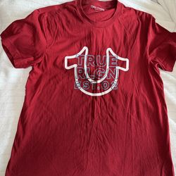 True Religion Men’s Red Logo Graphic Tee