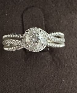 3/4 CT. Diamond & 14k White Gold Ring 💍 Still In The Original Box