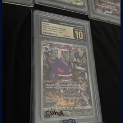 Gengar Pristine 10 Dark Phantasma Pokemon Slab