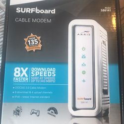 Arris surfboard cable modem brand new in box model sb6141 