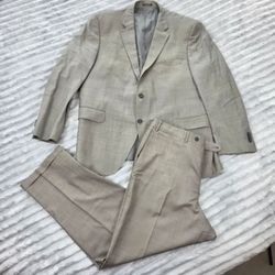 Peter Millar Twill by Scott Dayton 100% Wool Made in Canda size 46R Matching Suit