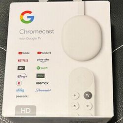 Google Chromecast HD W/ Google TV. *new