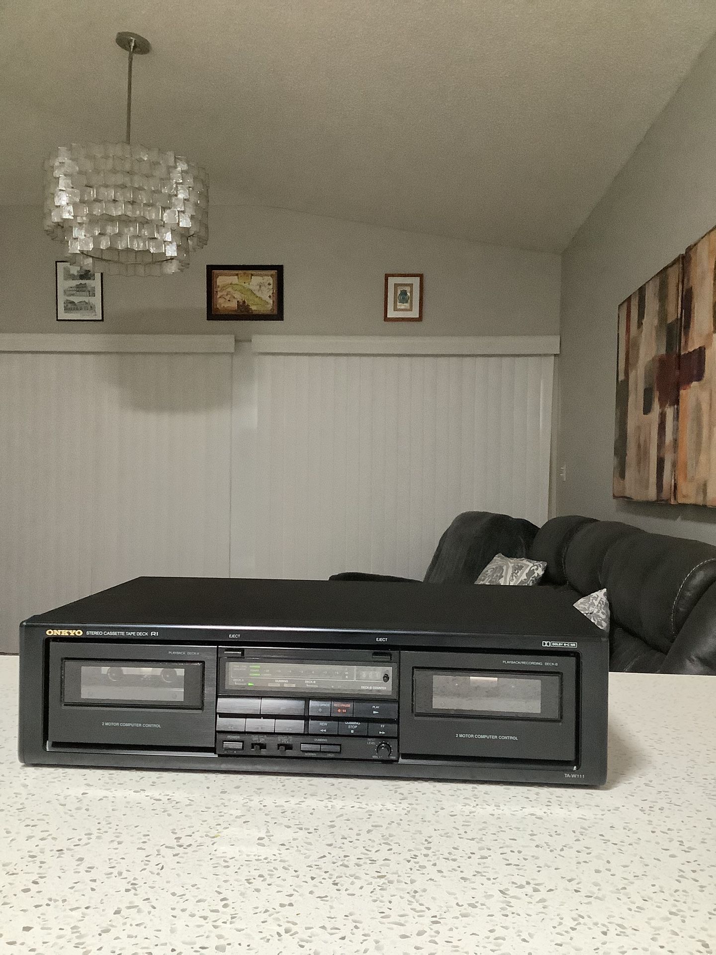 * Onkyo * Double Cassette Deck With Dolby System . Great Sounding Deck In Excellent Condition . Must See To Appreciate .