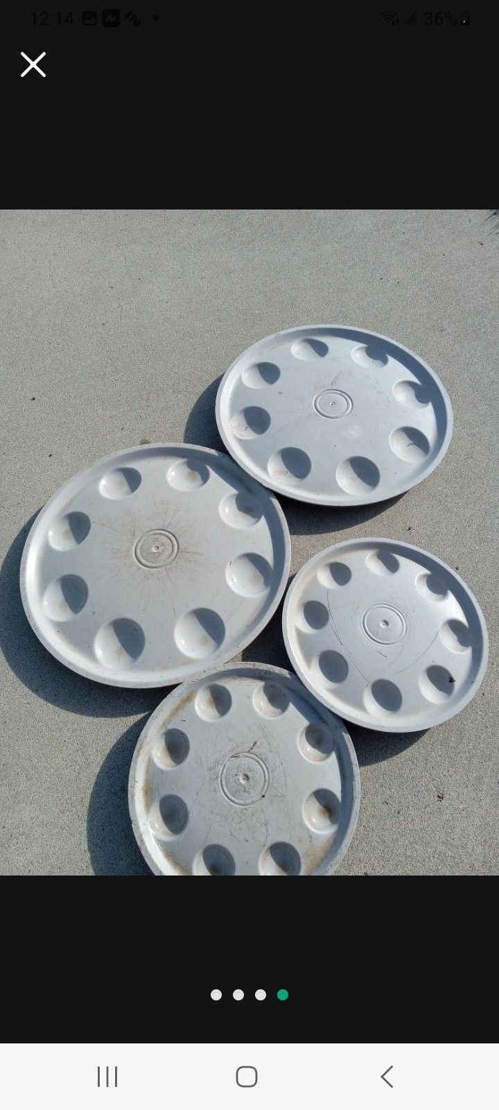Mower Wheel Hubcaps