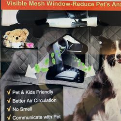 Dog Car Seat Cover, Back Seat Extender, Grey (new)