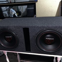 2 12 Inch 2600 Watt Subwoofers 
