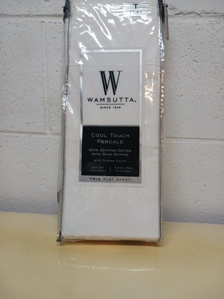 Wamsuta 1 Twin White Flat Sheet
100% Egyptian Cotton