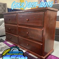Six Drawer Dresser Pinewood Cajonera Comoda De Pino Nuevo New 