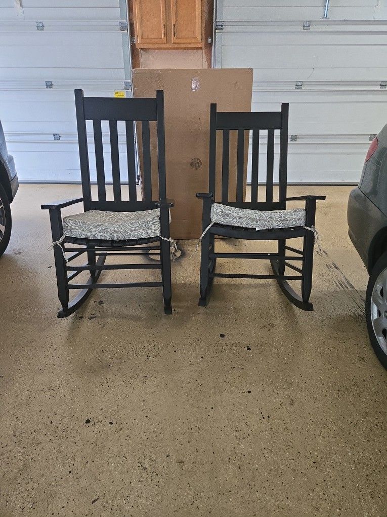 Black Rocking Chairs
