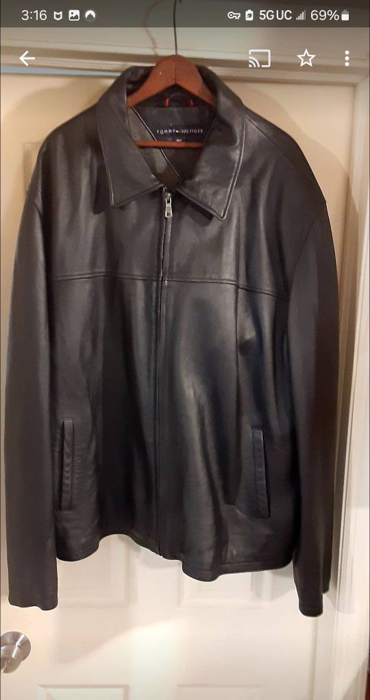 Leather Jacket ( Tommy Hilfiger)