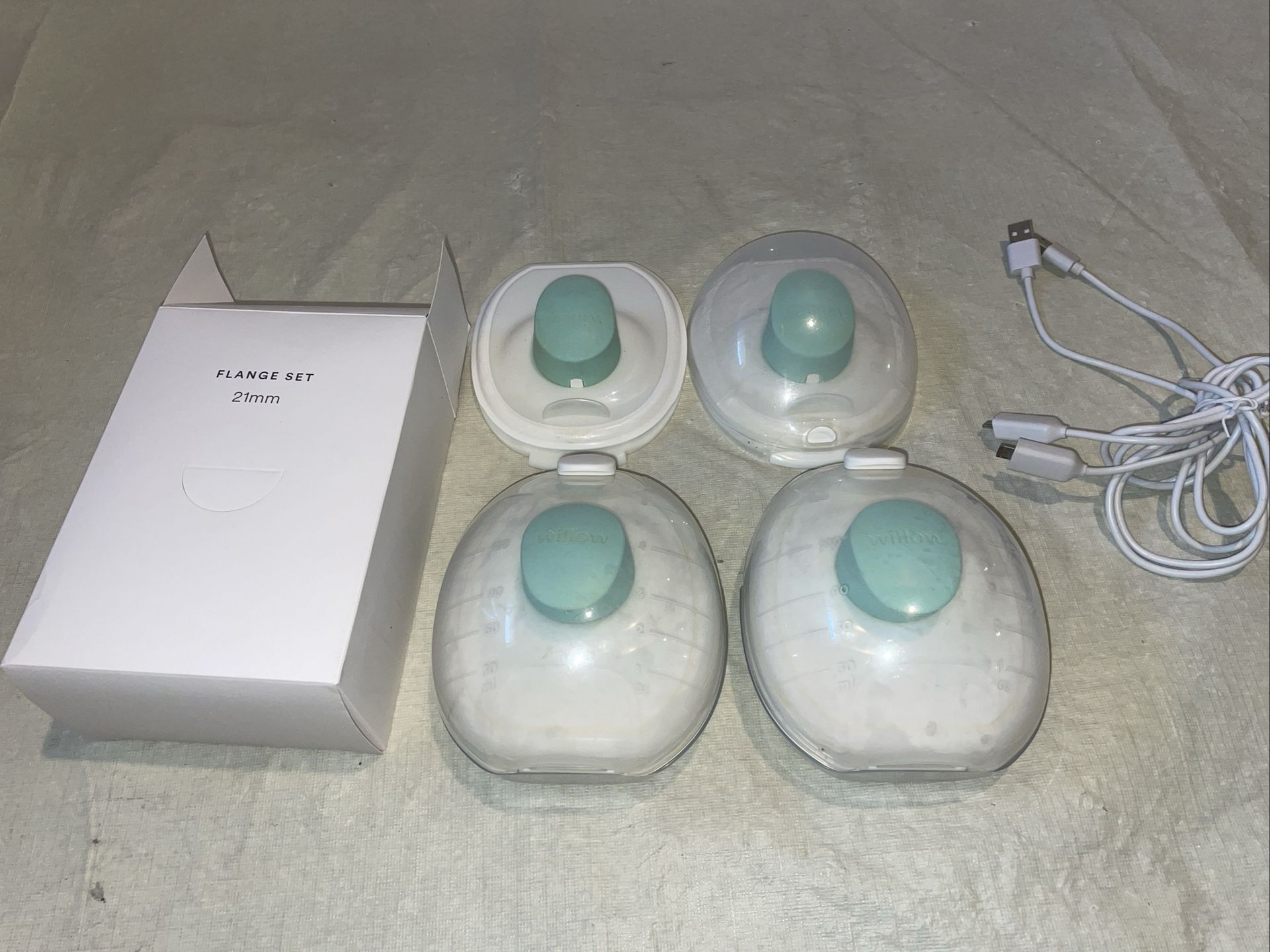Willow Go Bluetooth Wearable Double Electric Breast Pump Tested Works Great milk