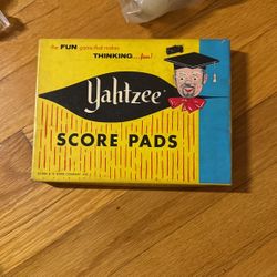 1956 Yahtzee Score Pads 