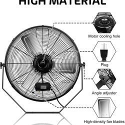 24 Inch Industrial Wall Mount Fan