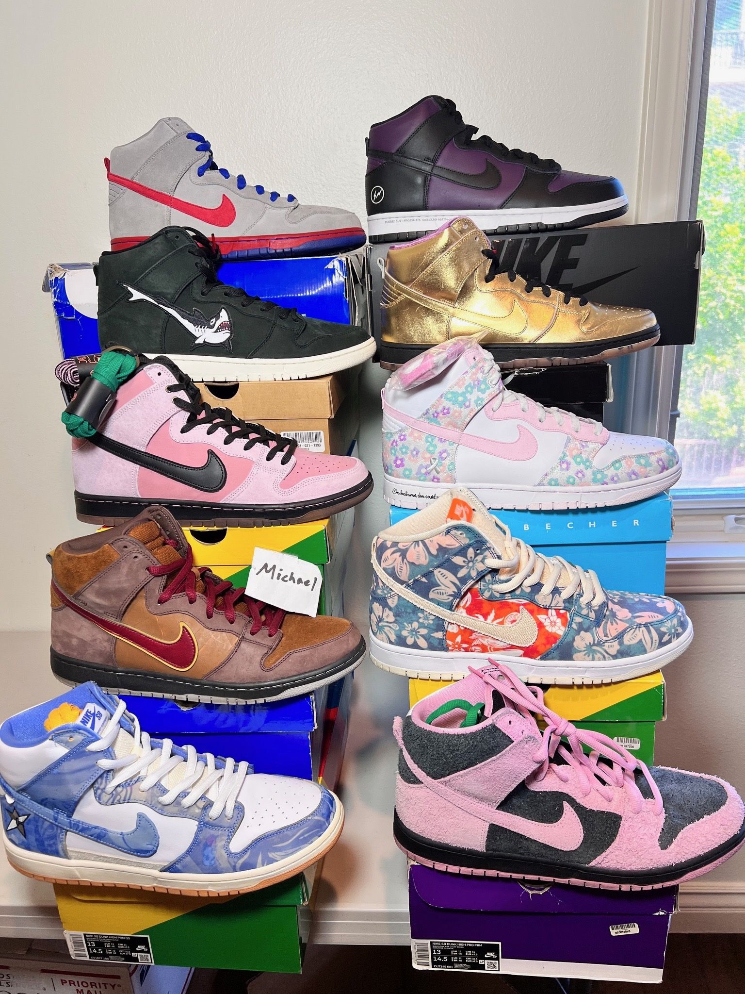 Nike SB Dunk High Size 13 Jordan 1 3 4 Travis Nigel