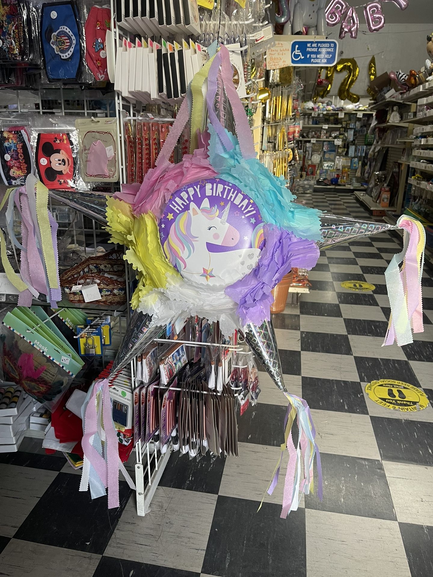 Unicorn Piñata “4 Piece” Package. Paquete De 4 Piezas