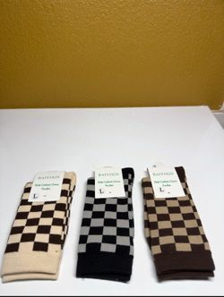 Checkered kid socks