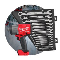 Milwaukee m18 fuel 1/2” impact wrench And Milwaukee METRIC Ratcheting Combination Wrench Set