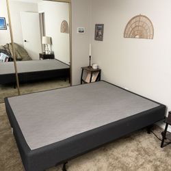Queen Box Spring And Metal Bed Frame