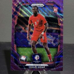 #173 Ismael Kone 2024 Panini Prizm CONMEBOL Copa America - Purple Wave Rookie #/99