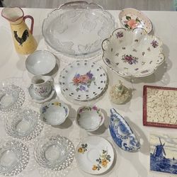 Collection Of Fine Bone China, Porcelain, Crystal, Etc.. 