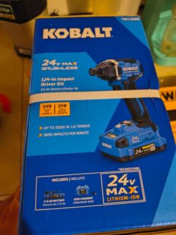 Kobalt impact 24v charger and battery