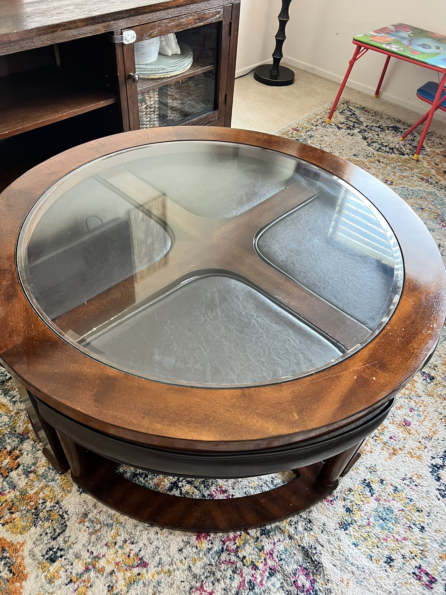 Coffee Table With Leg Rest