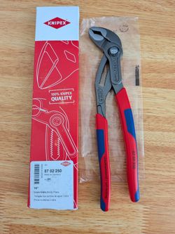 10" inch Knipex Cobra Water Pump Pliers  Wrench 87 02 250  Comfort Grip