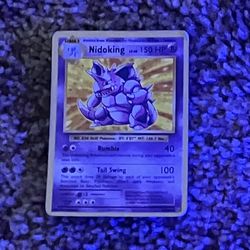 Old Edition Nidoking Pokemon Card