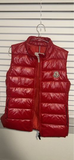 Men’s Moncler Red Puffer Down Vest