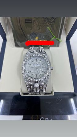 Mens classy moisanite watch