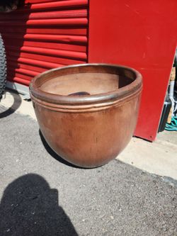 Large Glazed Ceramic planter
