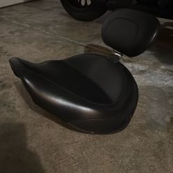 Motorcycle seat & back rest