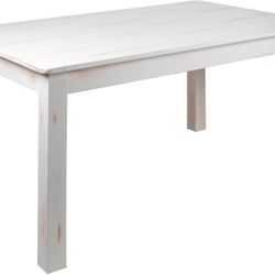 White Wood Dining Table For Sale