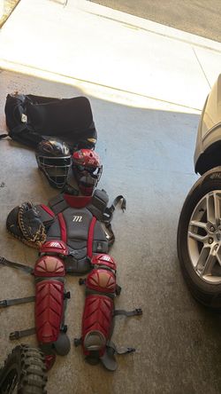 Boys baseball catcher gear