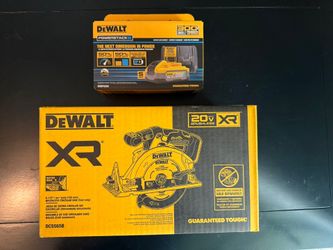 DEWALT Brushless XR V20 Circular Saw & XR Powerstack 5Ah Battery & Charger!