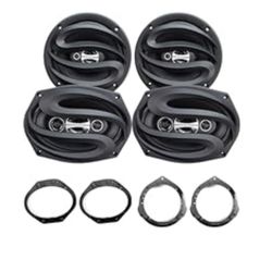 Seventour 6.5 &amp; 6X9 inch Car Audio Front &amp; Rear Door Speaker for Ford F-150(2015-2024) Upgrade Kit - 2 Pairs
