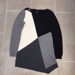 White House Black Market Asymmetrical Sweater Dress - Size XS