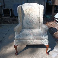 Vintage Queen Ann style Arm Chair. 
