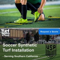 Synthetic Grass installation - Soccer Fields 