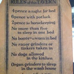 Bar Decor-Rules Of The Tavern Poster