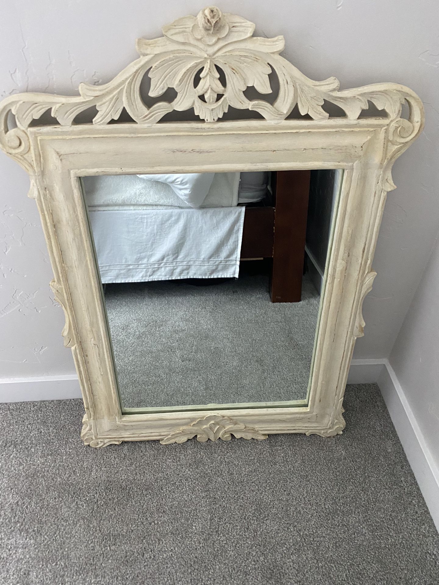 Hand Carved Mirror 