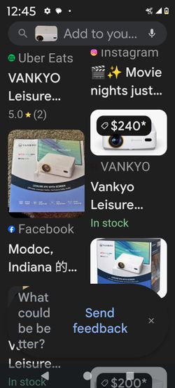 Vankyo Leisure 570 series projector.
