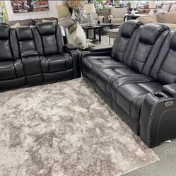Ashley Living Room Set Reclining Power LED Tax Free 