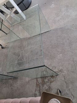 Glass desk