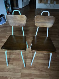 Pair Of Children’s Crate And Barrel Chairs
