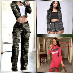Fashion Nova Bundle Deal - 2-Piece Sets & Jumpsuit (Sizes S/M)