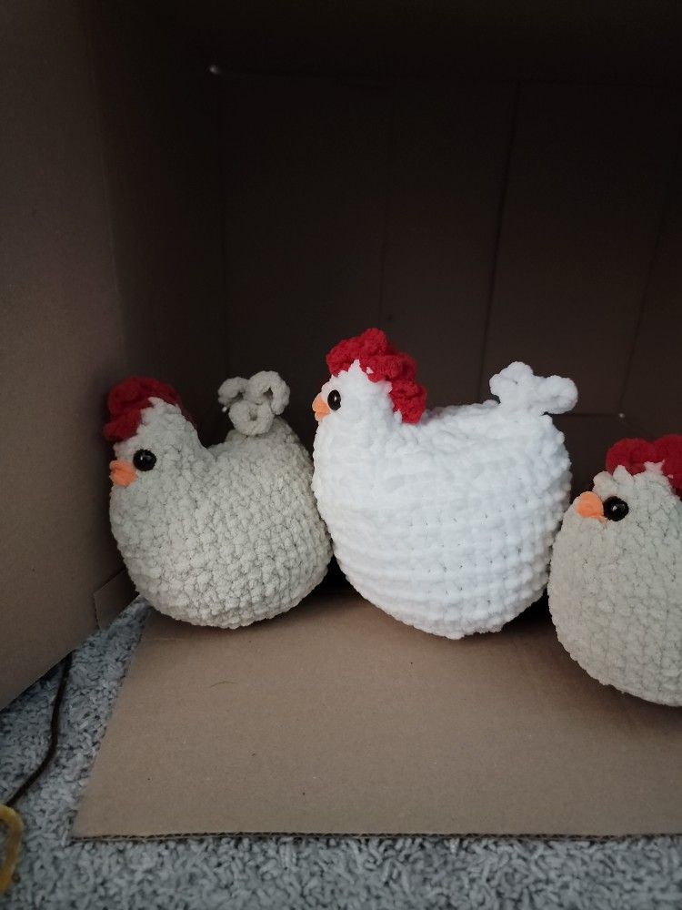 Crocheted Chickens