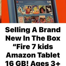Selling A Brand New Kids Amazon Fire Tablet 3+ Yrs  